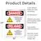 Signmission Hazardous Waste Storage Area Bilingual Danger Sign, Aluminum, 18in W x 24in L, 2PK OS-2PACK-DS-A-1824-VS-1321 - alternate 4